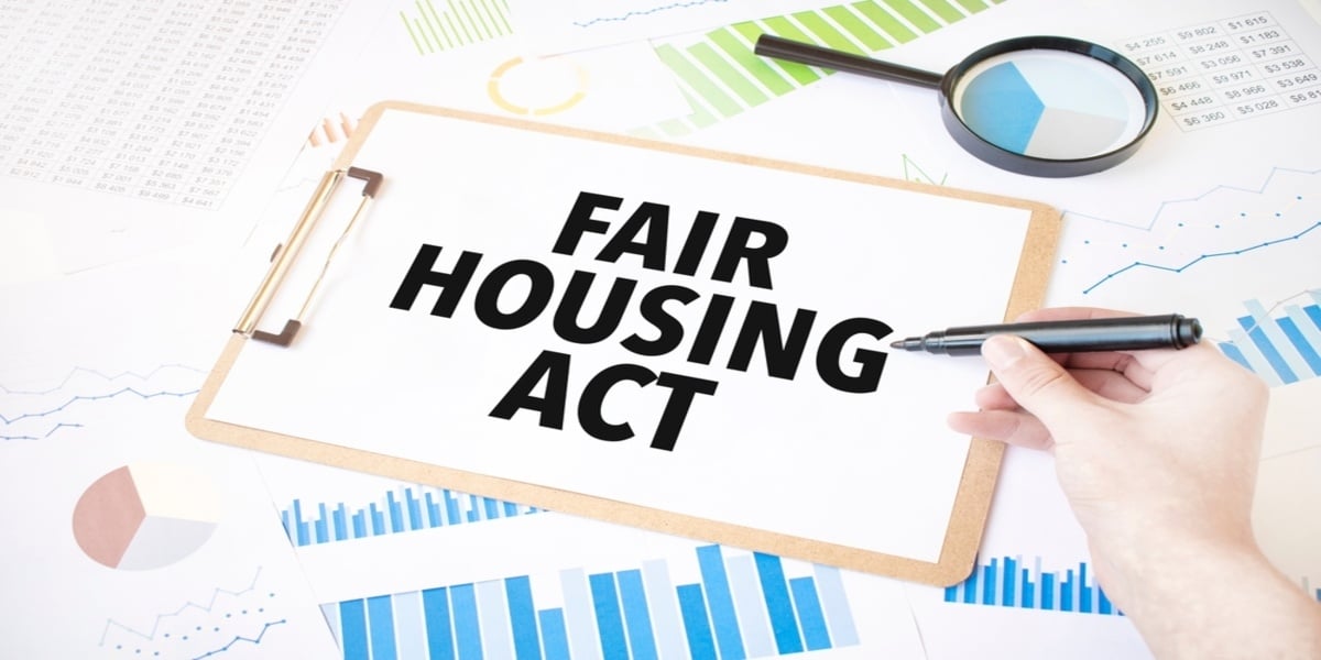 A clipboard that says Fair Housing Act